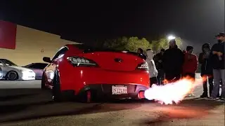 Central Valley CAR MEET (FIRE 2 STEP HYUNDAI GENESIS)
