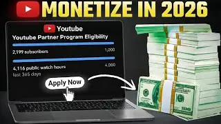 How to Monetize YouTube Channel in 2026 | New Channel Live Apply (Full Proof) #vairalvideo 