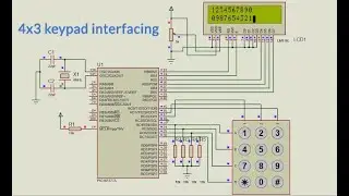 Keypad interfacing with microcontroller