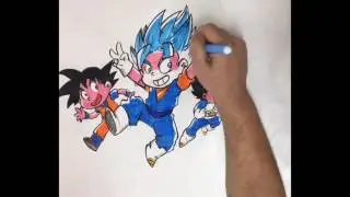 Dibujando la fusion definitiva vegetto s.s blue