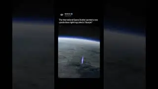 A blue jet is a rare, upward-shooting electrical discharge that erupts