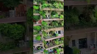 Green Buildings 💚 #GreenBuilding #VerticalForest #EcoFriendly  #SustainableArchitecture#shorts