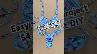 Sewing a swimsuit with $4 worth of supplies