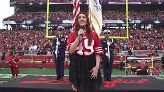 Taylor Felt NFL 49ers National Anthem 12/14