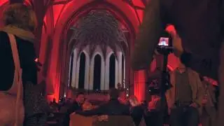 Projection mapping in the former church - Hotel Total, Aachen