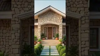 rustic stone house #shorts #home