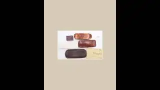 Konvolut alte / antike Etuis Brillen Etui Box Aufbewahrung Schatulle 5 St&uuml;ck