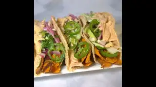 Butternut Squash Tacos with Ancho Crema