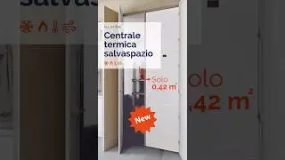 Centrale termica salvaspazio, solo 0,42mq! #pompadicalore #riscaldamento #condizionamento #smarthome