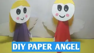 How To Make Easy Paper Angel Craft For Kids / Nursery Craft Ideas /Paper Craft Easy/ #craftyboys