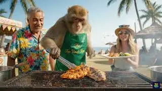 Monkey Vs  Human The Ultimate Street Food Hack Showdown!