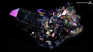 H022 - Titanium Coated Quartz Cluster