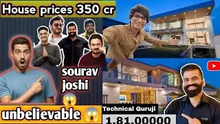 All YouTubers Ke Crores Ke Bungalow | #House Price Reveal #popular#viral #youtuber#souravjoshivlogs 