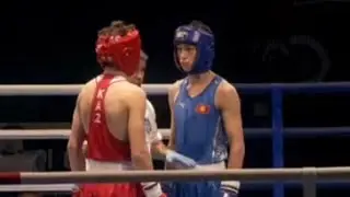 Under 63.5kg final fight Kazakhstan vs Kirigzthan. Asian boxing championship in Colombo SRI LANKA 🥊
