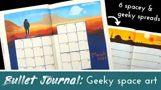 Bullet Journal: Geeky space art