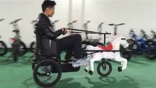 Kids horse sulky with pedal power