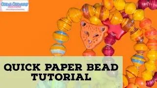 Let’s make a quick paper bead!!!