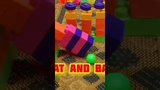 Mini Building Block Cricket Kit | Creative Block Sports Model #lego #funbuildingblocks #blockcraft