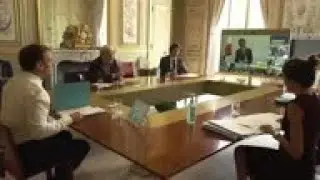 G7 leaders meet via video conference