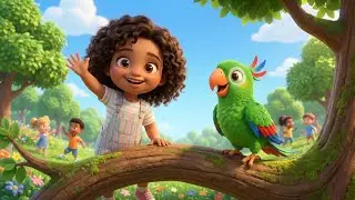 ABC Song with Talking Parrot 🦜 | Learn Alphabet A to Z with Luna | Kids Learning Video