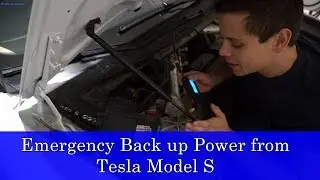 Hacking my Tesla Model S for an Emergency 12v Power Source