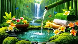 Relaxing Piano & Bamboo Fountain: Soothing Water Sounds for Sleep, Meditation & Stress Relief