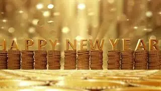 2025 Happy New Year Gold Coins for 4k UHD Streaming