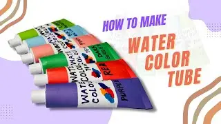 How to Make Water Color Tube with Paper || DIY
