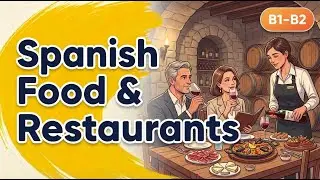 🎥 Learn Spanish Food & Restaurants | Intermediate Spanish B1-B2