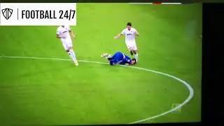 Horror! Schalke player Mark Uth is unconscious after a headball!