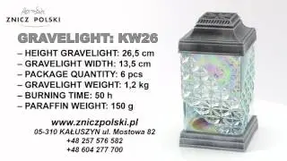 Glass grave candles KW26 glass grave light - Memorial Candle