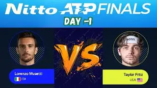 Musetti Vs Fritz | Nitto ATP Finals Turin Italy 2025 JIMMY CONNORS GROUP | Live Score & Match