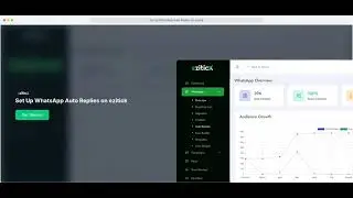 Set Up WhatsApp Auto Replies on ezitick | Tutorial video