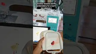 embroidery with brother innovis m370 #machineembroidery #ytshorts #yt #ytshort