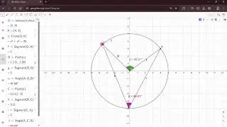 Class 9th Chapter 10 Circles Theorem 10.8 (with GeoGebra)