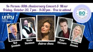 In-Person: 80th Anniversary Concert & Mixer, Fri. Oct. 20, 7 &ndash; 9:30 pm