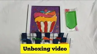 Daimond painting unboxing|video|My creative world|