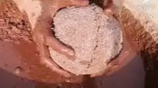 Red concrete smashing+crumbling video Alert🥁🥁🥁Soo Satisfying  mouthwatering 🎶💦💤