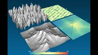 Erosion simulation with a simple PDE - the KPZ equation.