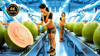Inside a Modern Guava Juice Processing Plant From Fresh Guavas to Bottled Juice (Full Process)