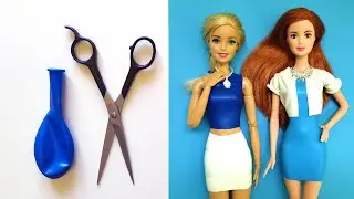 👗 DIY Barbie Dresses with Balloons 👗for dolls