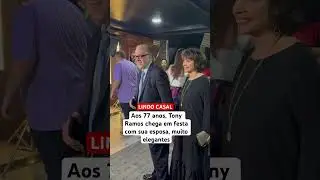 Aos 77 anos, Tony Ramos chega em festa com sua esposa, muito elegantes