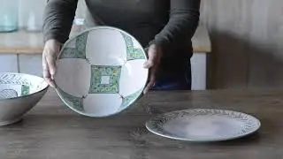 Italian Serveware Set   Serving bowls and Platter