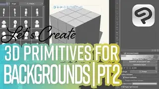 3D primitive basics when creating backgrounds | Simzart
