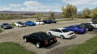 JDM vs Euro Car Meet - 800HP Cars HWY Street Racing | Forza Horizon 4