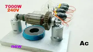 I make 240V 7000W Infinity Electricity free energy generator with PVC copper wire magnet Transformer