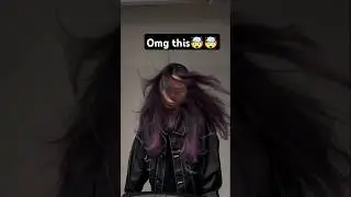 Stunning purple 💜 Hair Dye Techniques#PurpleHairDye#shots