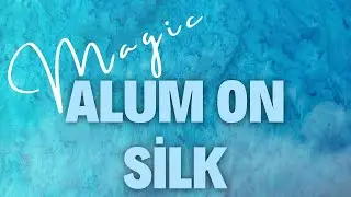 Magic of alum in silk painting | Alum effect on silk with silk paints