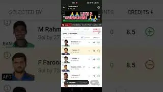 BAN VS AFG 1ST ODI DREAM11 TEAM #cricket #fantasy #youtube #dream11 #viral #aajkamatch #odi