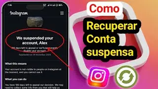 Como recuperar uma conta suspensa do Instagram (Nova Atualiza&ccedil;&atilde;o de 2026) | Como recuperar uma conta